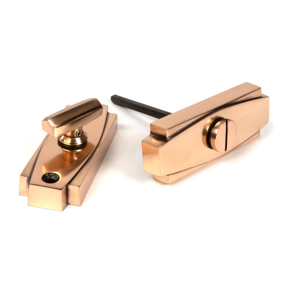 From The Anvil - Polished Bronze Art Deco Thumbturn | Sku. 51208 | Trade Door Handles.