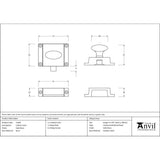 From The Anvil - Satin Brass Cabinet Latch | Sku. 51209 | Trade Door Handles.