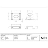 From The Anvil - Burnished Brass Cabinet Latch | Sku. 51210 | Trade Door Handles.