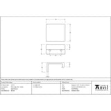 From The Anvil - Aged Bronze 50mm Plain Edge Pull | Sku. 51211 | Trade Door Handles.