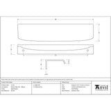 From The Anvil - Aged Bronze 200mm Moore Edge Pull | Sku. 51216 | Trade Door Handles.