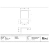 From The Anvil - Polished Bronze 50mm Plain Edge Pull | Sku. 51217 | Trade Door Handles.