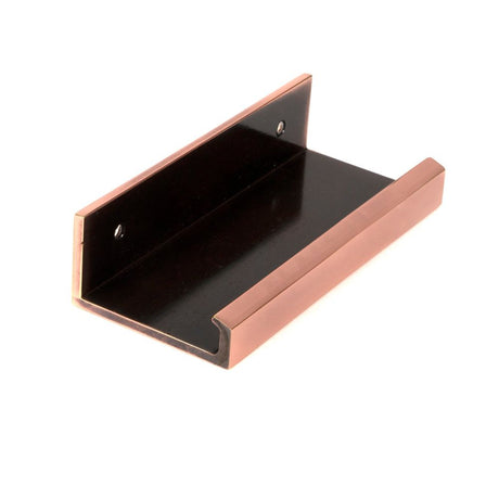 From The Anvil - Polished Bronze 100mm Plain Edge Pull | Sku. 51218 | Trade Door Handles.