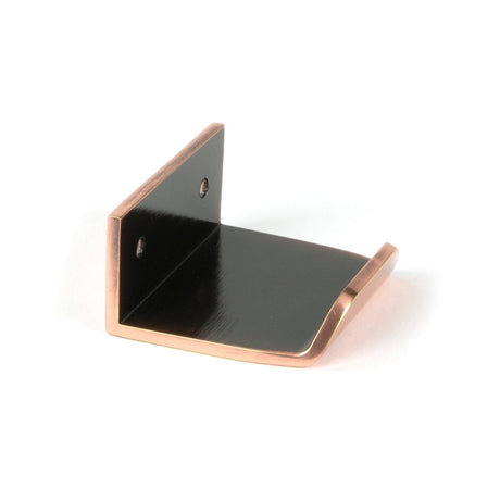 From The Anvil - Polished Bronze 50mm Moore Edge Pull | Sku. 51220 | Trade Door Handles.