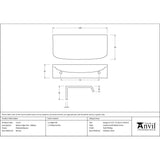 From The Anvil - Polished Bronze 100mm Moore Edge Pull | Sku. 51221 | Trade Door Handles.