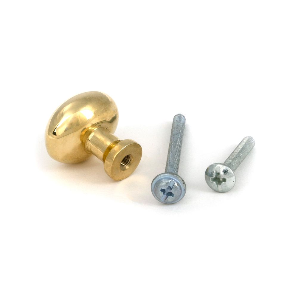 From The Anvil - Polished Brass Moore Cabinet Knob - 25mm | Sku. 51223 | Trade Door Handles.