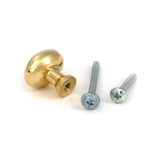 From The Anvil - Polished Brass Moore Cabinet Knob - 25mm | Sku. 51223 | Trade Door Handles.