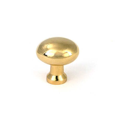 This is an image of From The Anvil - Polished Brass Moore Cabinet Knob - 25mm available to order from Trade Door Handles in Kendal.