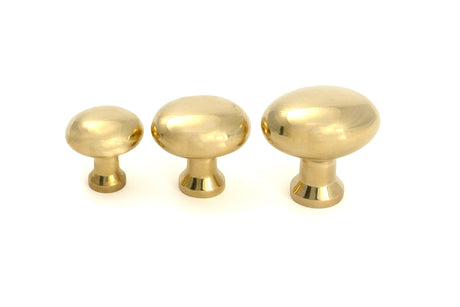 From The Anvil - Polished Brass Moore Cabinet Knob - 32mm | Sku. 51224 | Trade Door Handles.