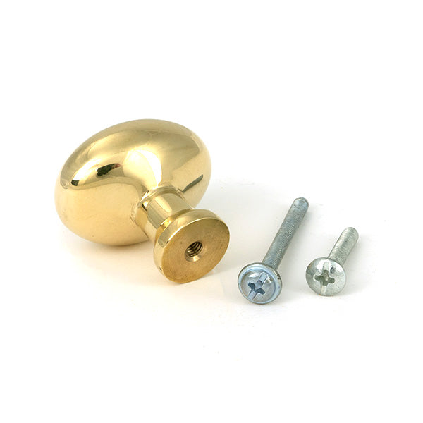 From The Anvil - Polished Brass Moore Cabinet Knob - 38mm