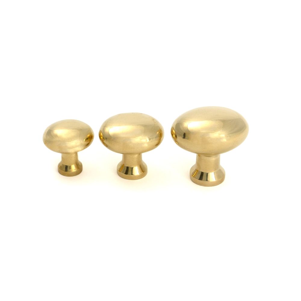 From The Anvil - Polished Brass Moore Cabinet Knob - 38mm | Sku. 51225 | Trade Door Handles.