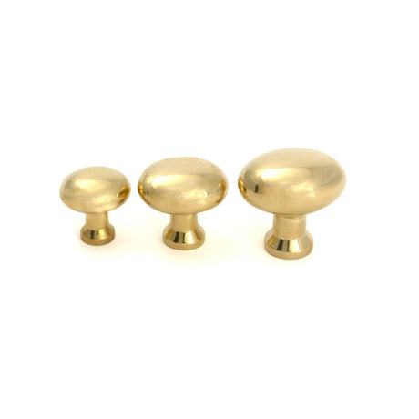 From The Anvil - Polished Brass Moore Cabinet Knob - 38mm | Sku. 51225 | Trade Door Handles.