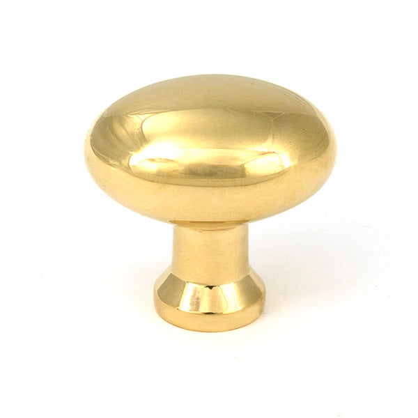 This is an image of From The Anvil - Polished Brass Moore Cabinet Knob - 38mm available to order from Trade Door Handles in Kendal.