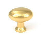 This is an image of From The Anvil - Polished Brass Moore Cabinet Knob - 38mm available to order from Trade Door Handles in Kendal.