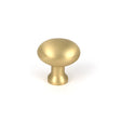 This is an image of From The Anvil - Satin Brass Moore Cabinet Knob - 25mm available to order from Trade Door Handles in Kendal.