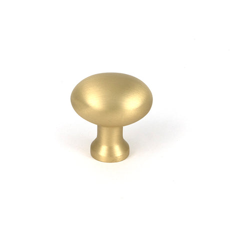 This is an image of From The Anvil - Satin Brass Moore Cabinet Knob - 25mm available to order from Trade Door Handles in Kendal.