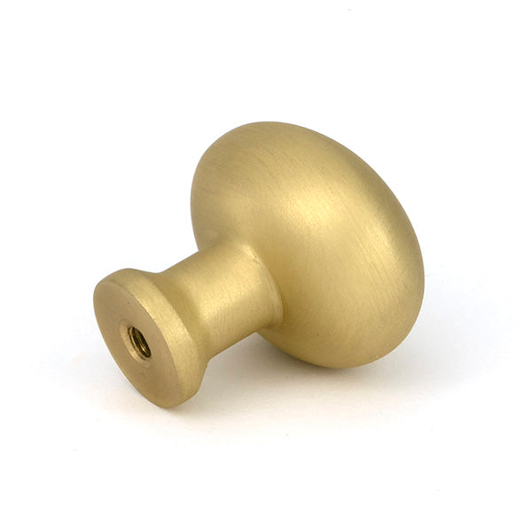 From The Anvil - Satin Brass Moore Cabinet Knob - 32mm