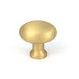 This is an image of From The Anvil - Satin Brass Moore Cabinet Knob - 32mm available to order from Trade Door Handles in Kendal.