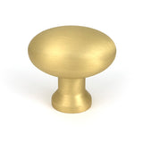 This is an image of From The Anvil - Satin Brass Moore Cabinet Knob - 38mm available to order from Trade Door Handles in Kendal.