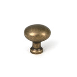 This is an image of From The Anvil - Burnished Brass Moore Cabinet Knob - 25mm available to order from Trade Door Handles in Kendal.