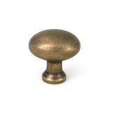 This is an image of From The Anvil - Burnished Brass Moore Cabinet Knob - 32mm available to order from Trade Door Handles in Kendal.