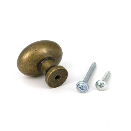 From The Anvil - Burnished Brass Moore Cabinet Knob - 38mm | Sku. 51234 | Trade Door Handles.