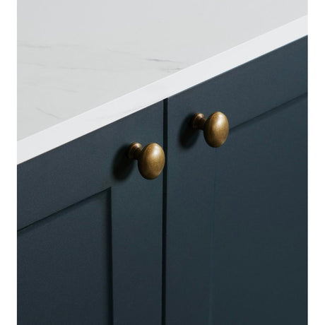 From The Anvil - Burnished Brass Moore Cabinet Knob - 38mm | Sku. 51234 | Trade Door Handles.
