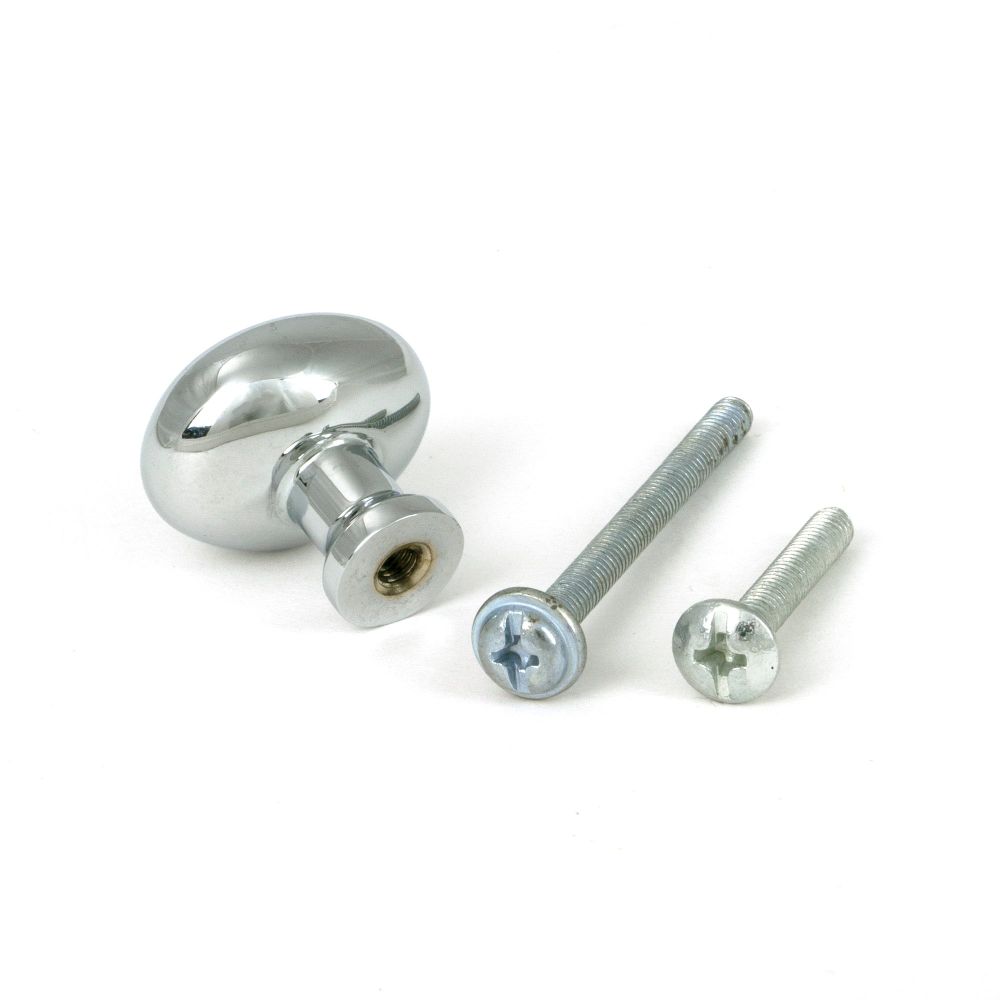 From The Anvil - Polished Chrome Moore Cabinet Knob - 25mm | Sku. 51235 | Trade Door Handles.