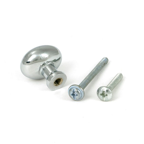 From The Anvil - Polished Chrome Moore Cabinet Knob - 25mm | Sku. 51235 | Trade Door Handles.