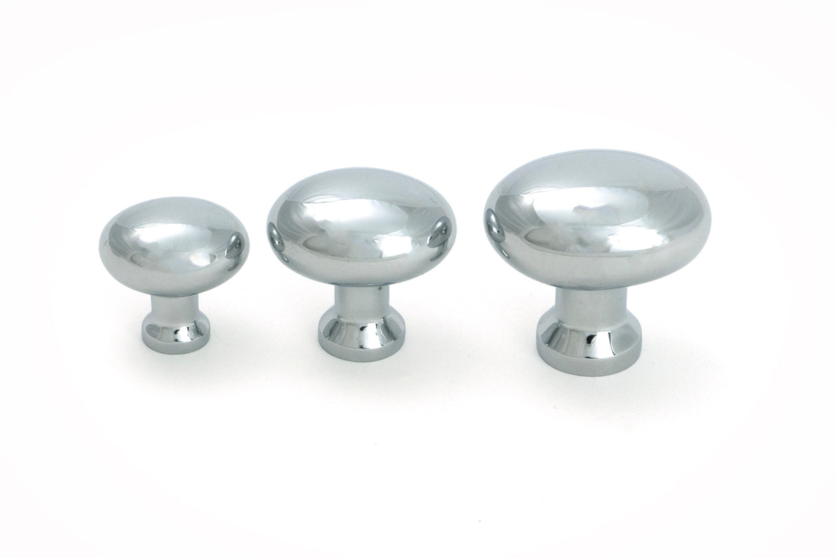 From The Anvil - Polished Chrome Moore Cabinet Knob - 25mm | Sku. 51235 | Trade Door Handles.