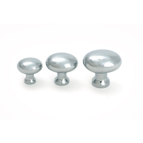 From The Anvil - Polished Chrome Moore Cabinet Knob - 25mm | Sku. 51235 | Trade Door Handles.