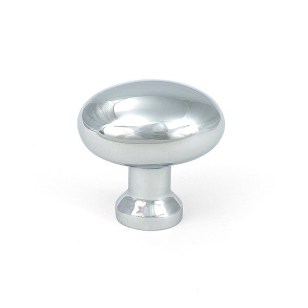 This is an image of From The Anvil - Polished Chrome Moore Cabinet Knob - 32mm available to order from Trade Door Handles in Kendal.