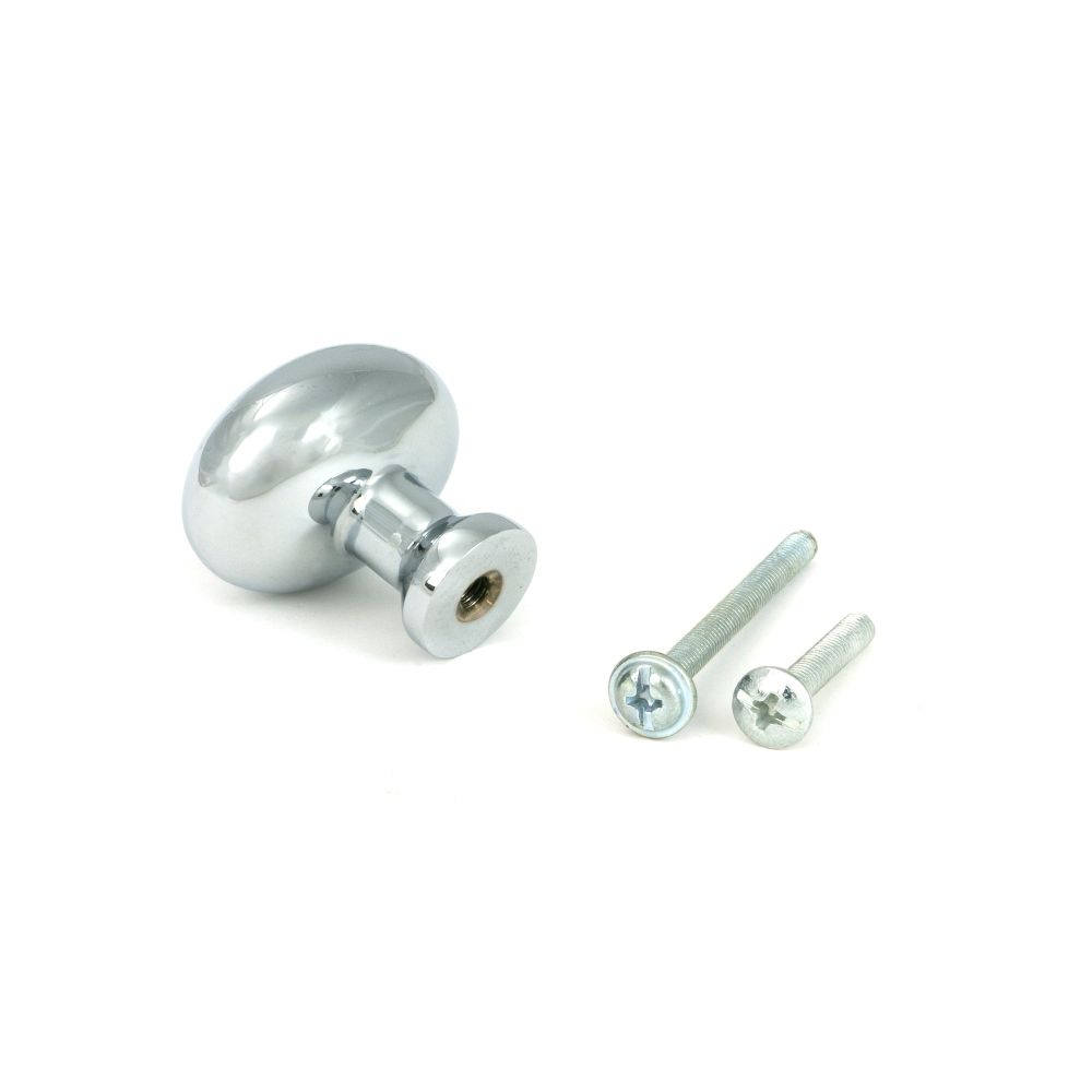 From The Anvil - Polished Chrome Moore Cabinet Knob - 38mm | Sku. 51237 | Trade Door Handles.