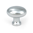 This is an image of From The Anvil - Polished Chrome Moore Cabinet Knob - 38mm available to order from Trade Door Handles in Kendal.