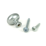 From The Anvil - Satin Chrome Moore Cabinet Knob - 25mm | Sku. 51238 | Trade Door Handles.