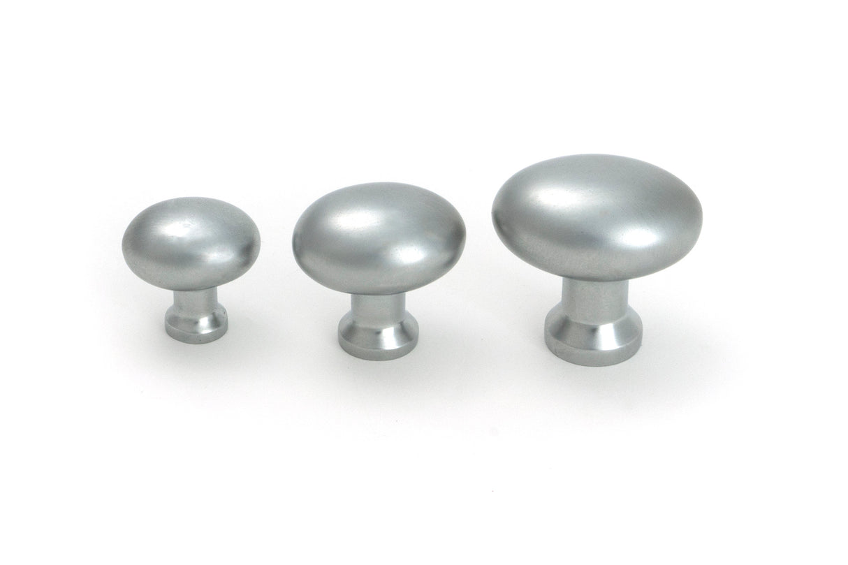 From The Anvil - Satin Chrome Moore Cabinet Knob - 32mm | Sku. 51239 | Trade Door Handles.