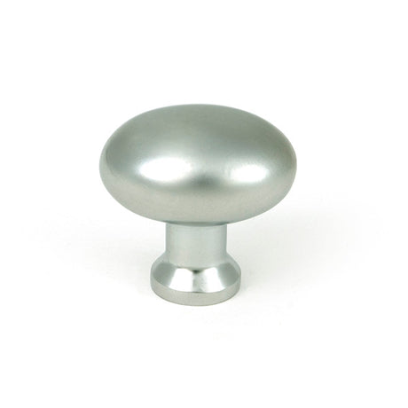 This is an image of From The Anvil - Satin Chrome Moore Cabinet Knob - 32mm available to order from Trade Door Handles in Kendal.