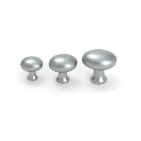 From The Anvil - Satin Chrome Moore Cabinet Knob - 38mm | Sku. 51240 | Trade Door Handles.