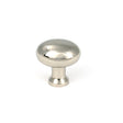 This is an image of From The Anvil - Polished Nickel Moore Cabinet Knob - 25mm available to order from Trade Door Handles in Kendal.