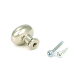 From The Anvil - Polished Nickel Moore Cabinet Knob - 32mm | Sku. 51242 | Trade Door Handles.