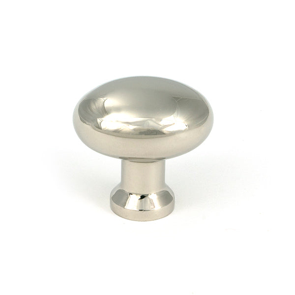 This is an image of From The Anvil - Polished Nickel Moore Cabinet Knob - 32mm available to order from Trade Door Handles in Kendal.