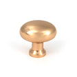 This is an image of From The Anvil - Polished Bronze Moore Cabinet Knob - 32mm available to order from Trade Door Handles in Kendal.