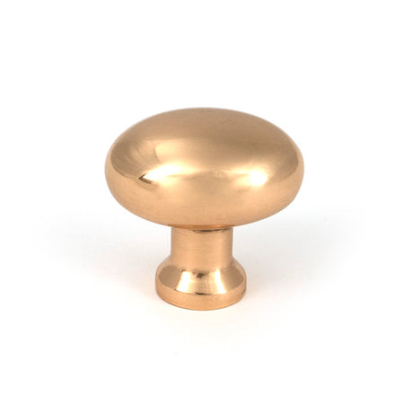 This is an image of From The Anvil - Polished Bronze Moore Cabinet Knob - 32mm available to order from Trade Door Handles in Kendal.