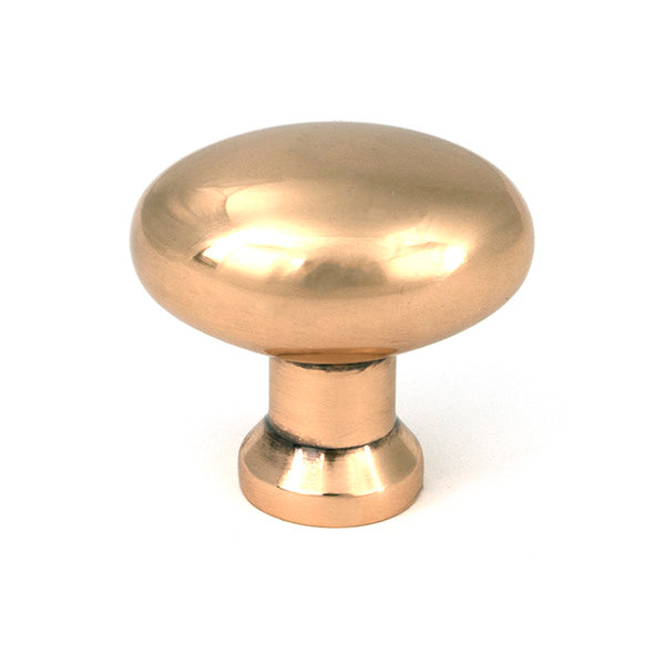 This is an image of From The Anvil - Polished Bronze Moore Cabinet Knob - 38mm available to order from Trade Door Handles in Kendal.