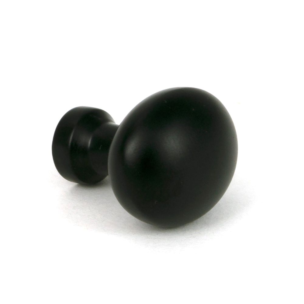 From The Anvil - Matt Black Moore Cabinet Knob - 25mm | Sku. 51250 | Trade Door Handles.