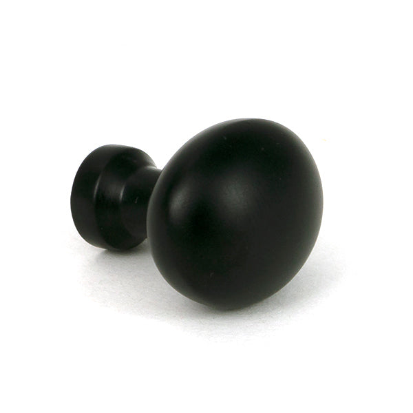 From The Anvil - Matt Black Moore Cabinet Knob - 25mm