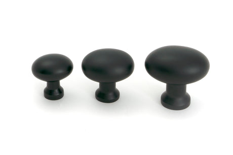 From The Anvil - Matt Black Moore Cabinet Knob - 25mm | Sku. 51250 | Trade Door Handles.