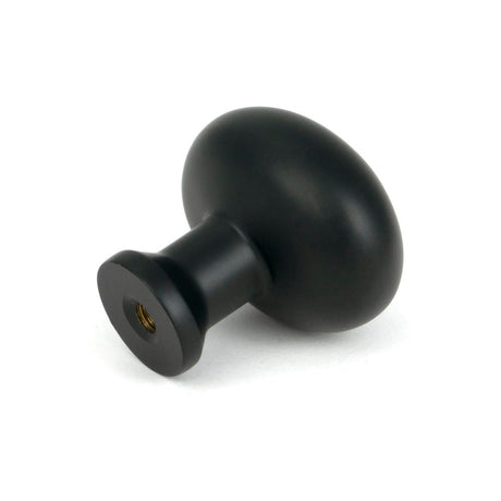 From The Anvil - Matt Black Moore Cabinet Knob - 32mm | Sku. 51251 | Trade Door Handles.