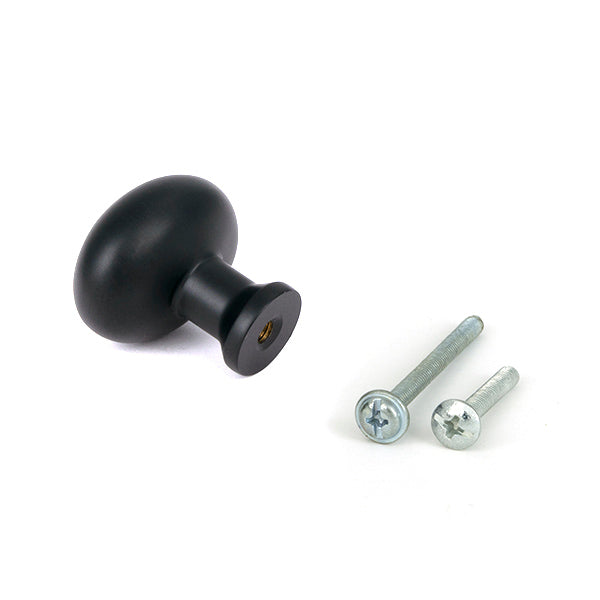 From The Anvil - Matt Black Moore Cabinet Knob - 32mm