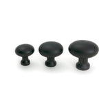 From The Anvil - Matt Black Moore Cabinet Knob - 32mm | Sku. 51251 | Trade Door Handles.